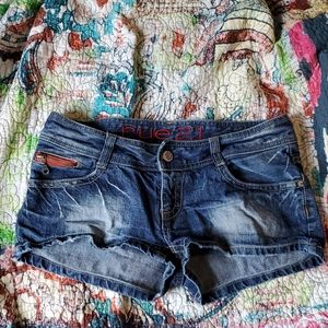 Rue21 denim shorts - size 5/6